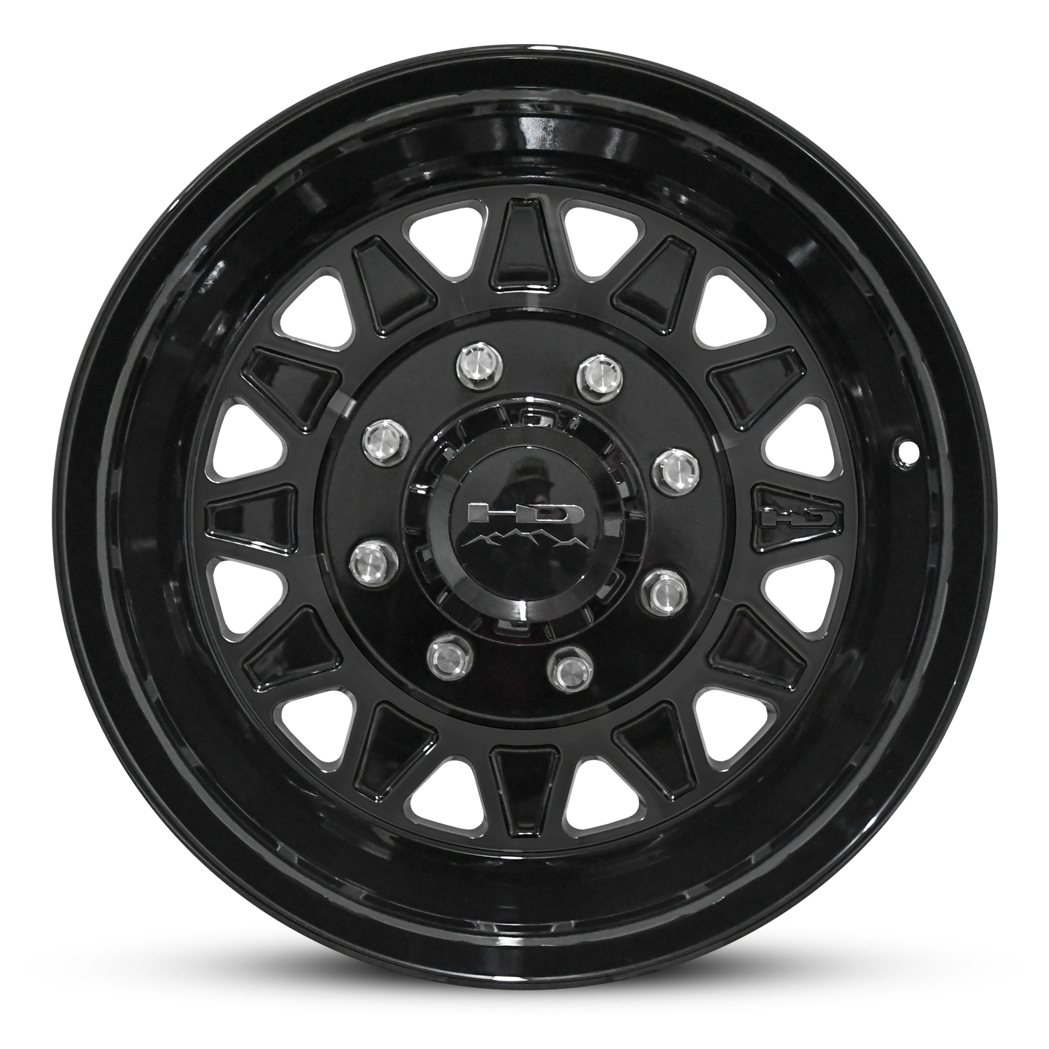 HD Trailer HDT Forged 17.5x6.75 +0 8x165mm 128.6mm Gloss Black - Lug Centric
