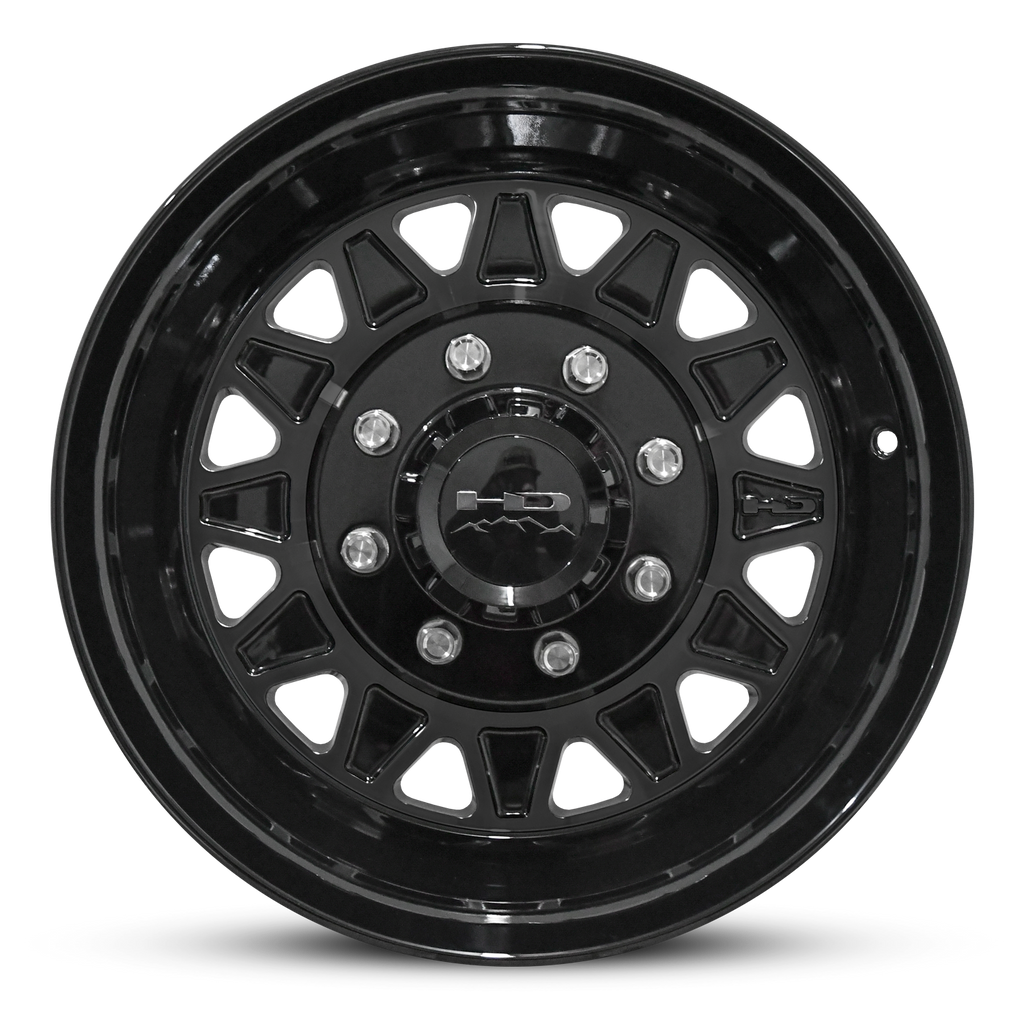 Hpd Rims HD Trailer HDT Forged 17.5x6.75 +0 8x165mm 128.6mm Gloss Black – HPD Wheels