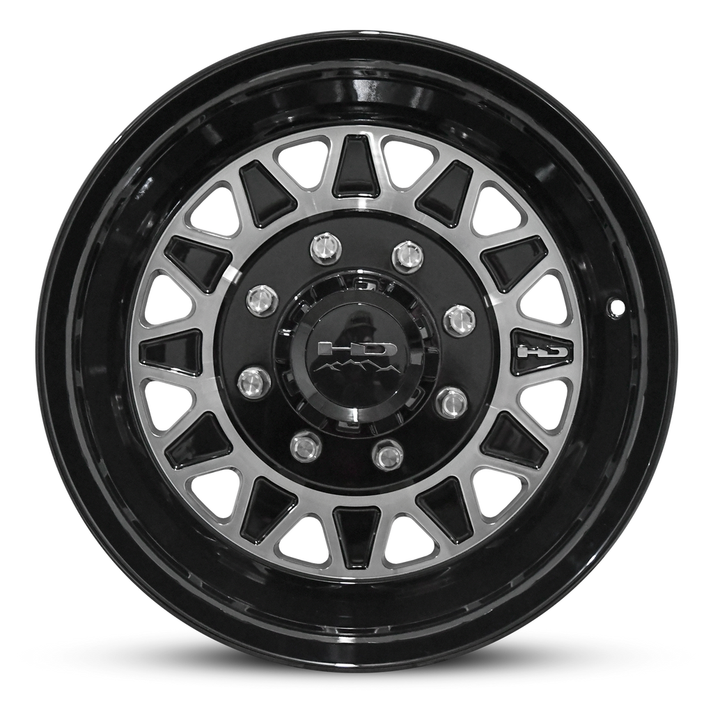 HDT - FORGED TRAILER WHEEL | Gloss Black Machined Face