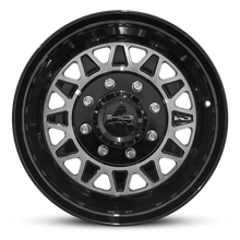 Load image into Gallery viewer, HD Trailer HDT Forged 17.5x6.75 +0 8x165mm 128.6mm Gloss Black/Machined Face