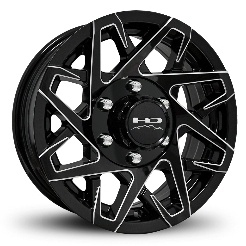 HD Trailer | Canyon - Gloss Black Milled Edge | 6 lug