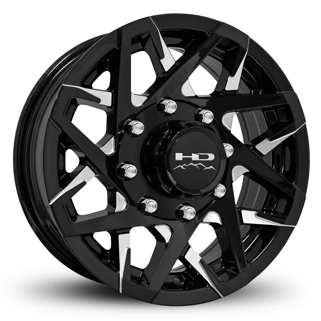 HD Trailer | Canyon - Gloss Black Milled Face | 8 lug