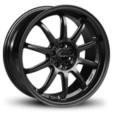 HD Wheels Clutch 16x7 +40 5x100/5x114.3mm 73.1mm Satin Black