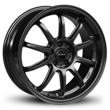 HD Wheels Clutch 18x9 +25 5x114.3mm 73.1mm Satin Black