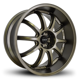 HD Wheels Clutch 20x10 +42 5x120mm 74.1mm Satin Bronze