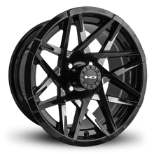 Load image into Gallery viewer, HD Golf Canyon 14x7 -14 4x101.6mm 68.2mm Gloss Black/Milled Face