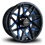 HD Golf Canyon 14x7 -14 4x101.6mm 68.2mm Gloss Blue&BK/Milled Face