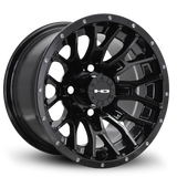 HD Golf RTC 14x7 -14 4x101.6mm 68.2mm Gloss Black w/Black Rivet