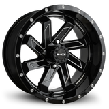 HD Golf Saw 14x7 -14 4x101.6mm 68.2mm Gloss Black/Milled Edge
