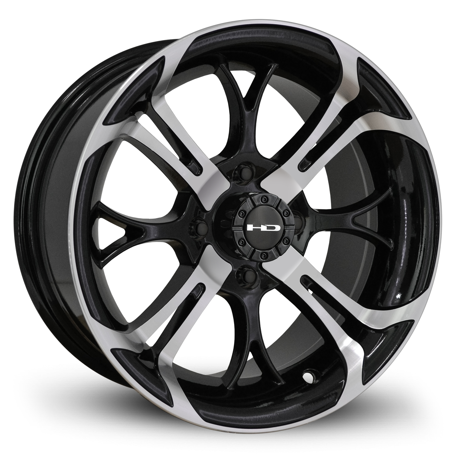 HD Golf Spinout 14x7 -10 4x101.6mm 68.2mm Gloss Black/Machined Face