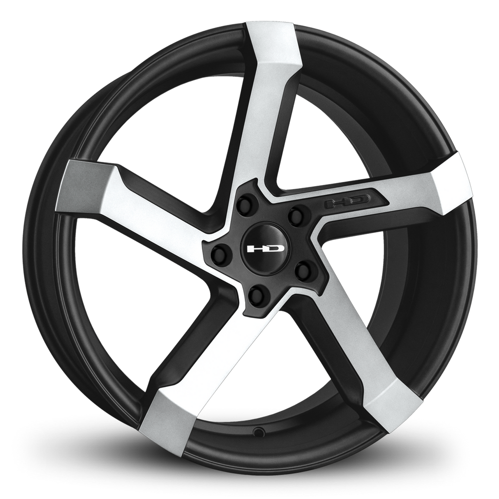 HD Wheels Kink 20x8.5 +35 5x114.3mm 73.1mm Satin Black/Machined Face