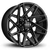 HD Offroad Canyon 20x9 +15 6x120/6x139.7mm 106.2mm Gloss Black/Milled Edge