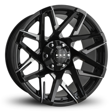 Load image into Gallery viewer, HD Offroad Canyon 20x9 +15 6x120/6x139.7mm 106.2mm Gloss Black/Milled Face