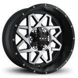 HD Offroad Gridlock 20x10 -25 6x135/6x139.7mm 106.2mm Satin Black/Machined Face