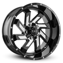 Load image into Gallery viewer, HD Offroad Saw 20x10 -25 5x127/5x139.7mm 78.1mm Gloss Black/Milled Face