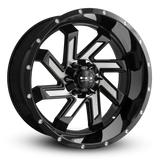 HD Offroad Saw 20x10 -25 6x135/6x139.7mm 106.2mm Satin Black/Milled Face
