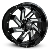 HD Offroad Saw 20x9 +0 6x135/6x139.7mm 106.2mm Gloss Black/Milled Face
