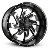 HD Offroad Saw 20x10 -25 6x135/6x139.7mm 106.2mm Satin Black/Machined Face
