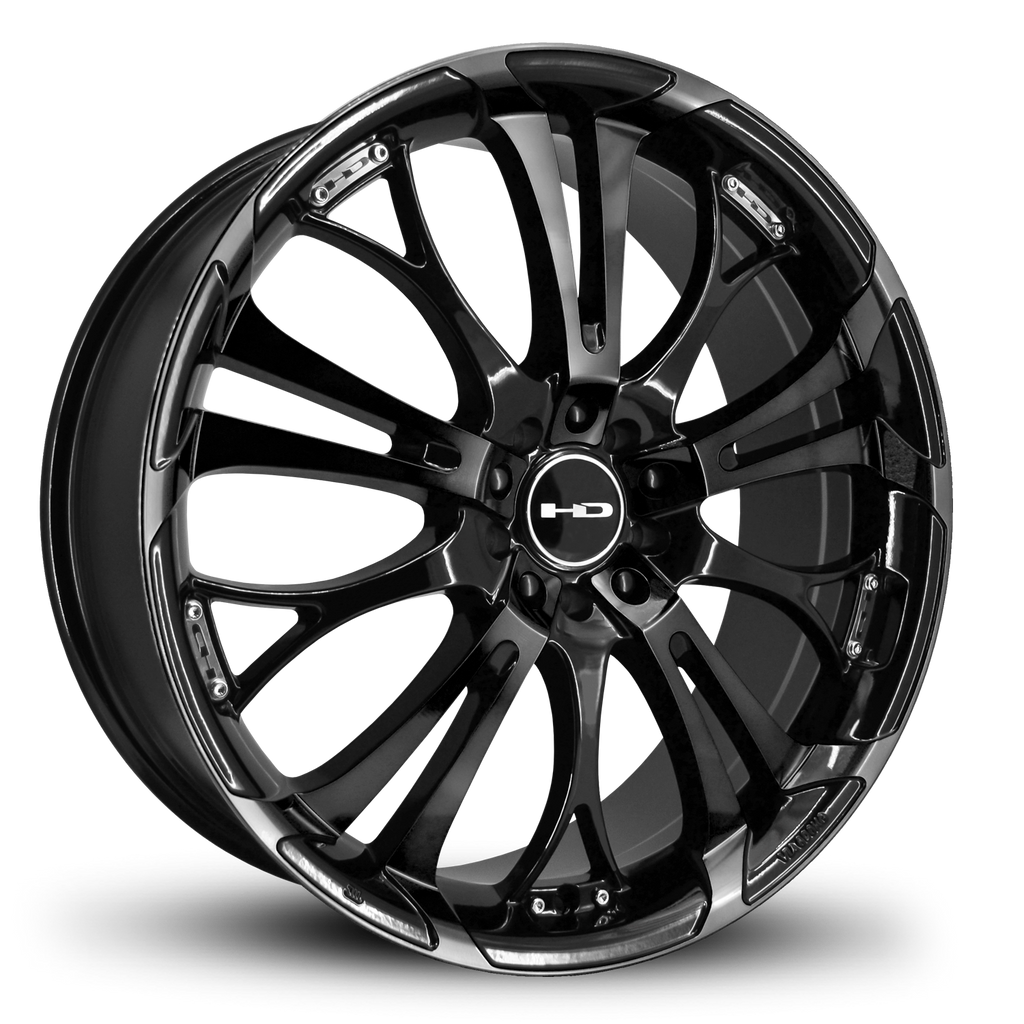 Hpd Rims HD Wheels Spinout 18x7.5 +42 5x112/5x114.3mm 73.1mm Gloss Black – HPD ...
