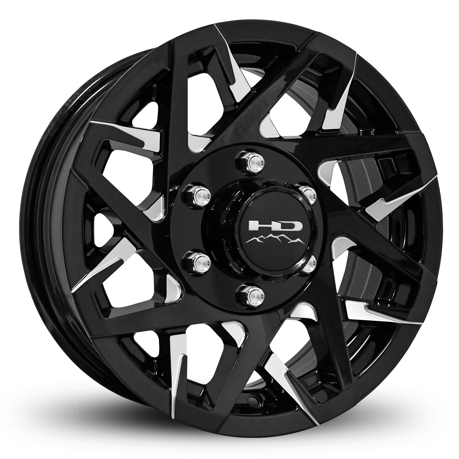 HD Trailer Canyon 15x6 +0 6x139.7mm 108mm Gloss Black/Milled Face