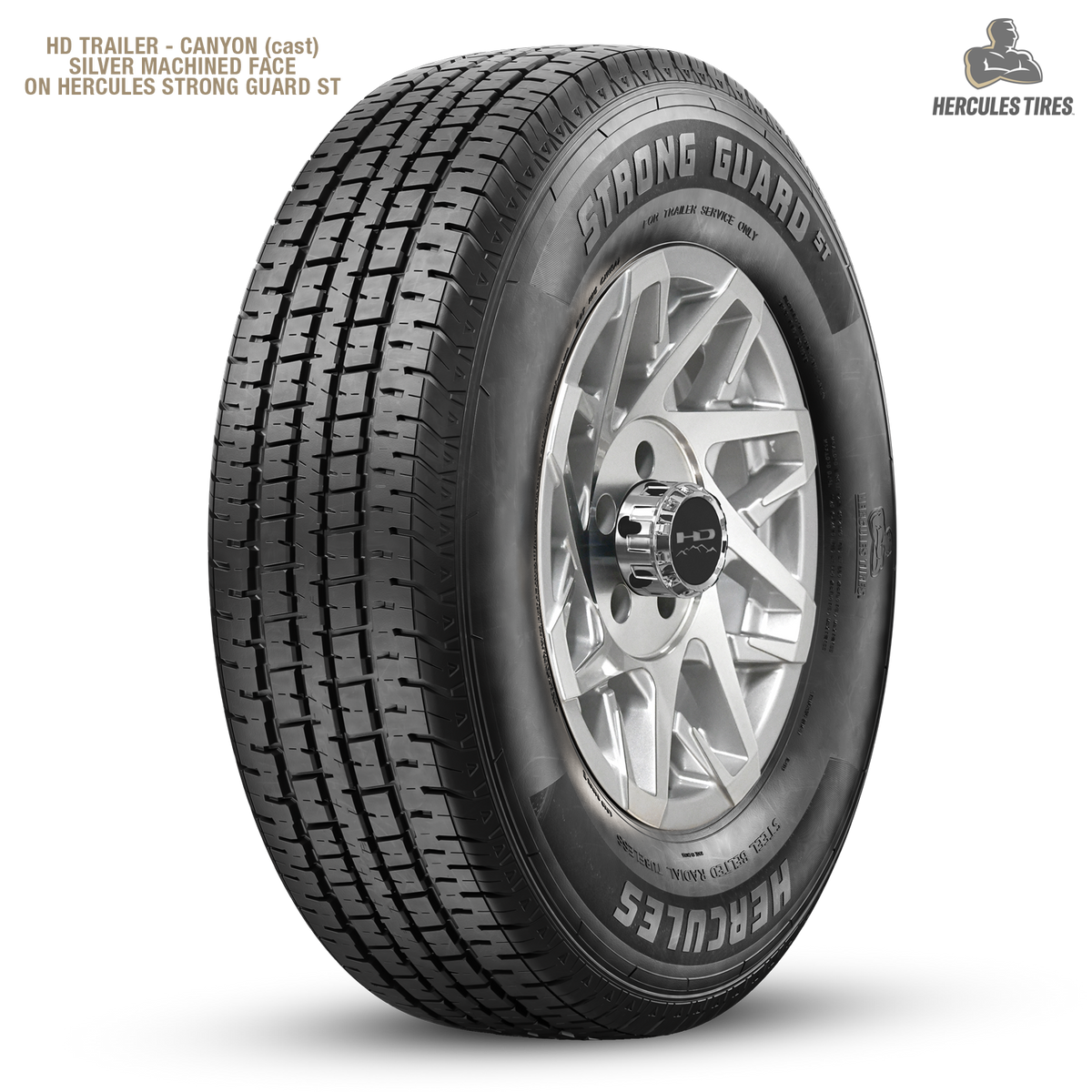 HD Trailer Canyon 15x6 +0 6x139.7mm 108mm Gloss Silver/Machined Face