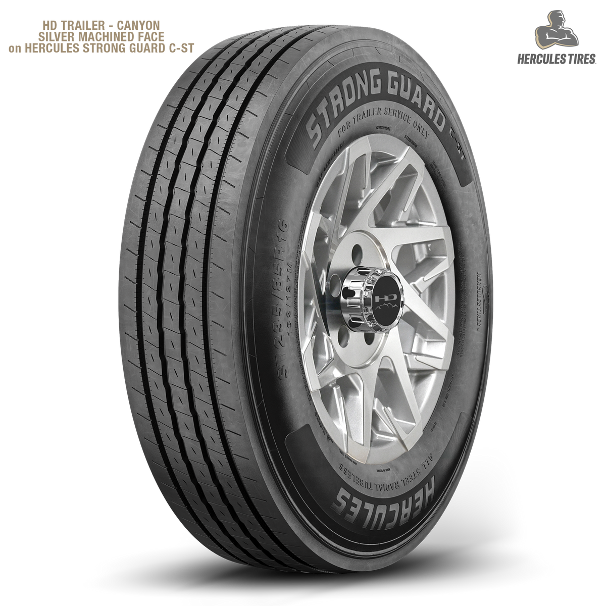 HD Trailer Canyon 15x6 +0 6x139.7mm 108mm Gloss Silver/Machined Face