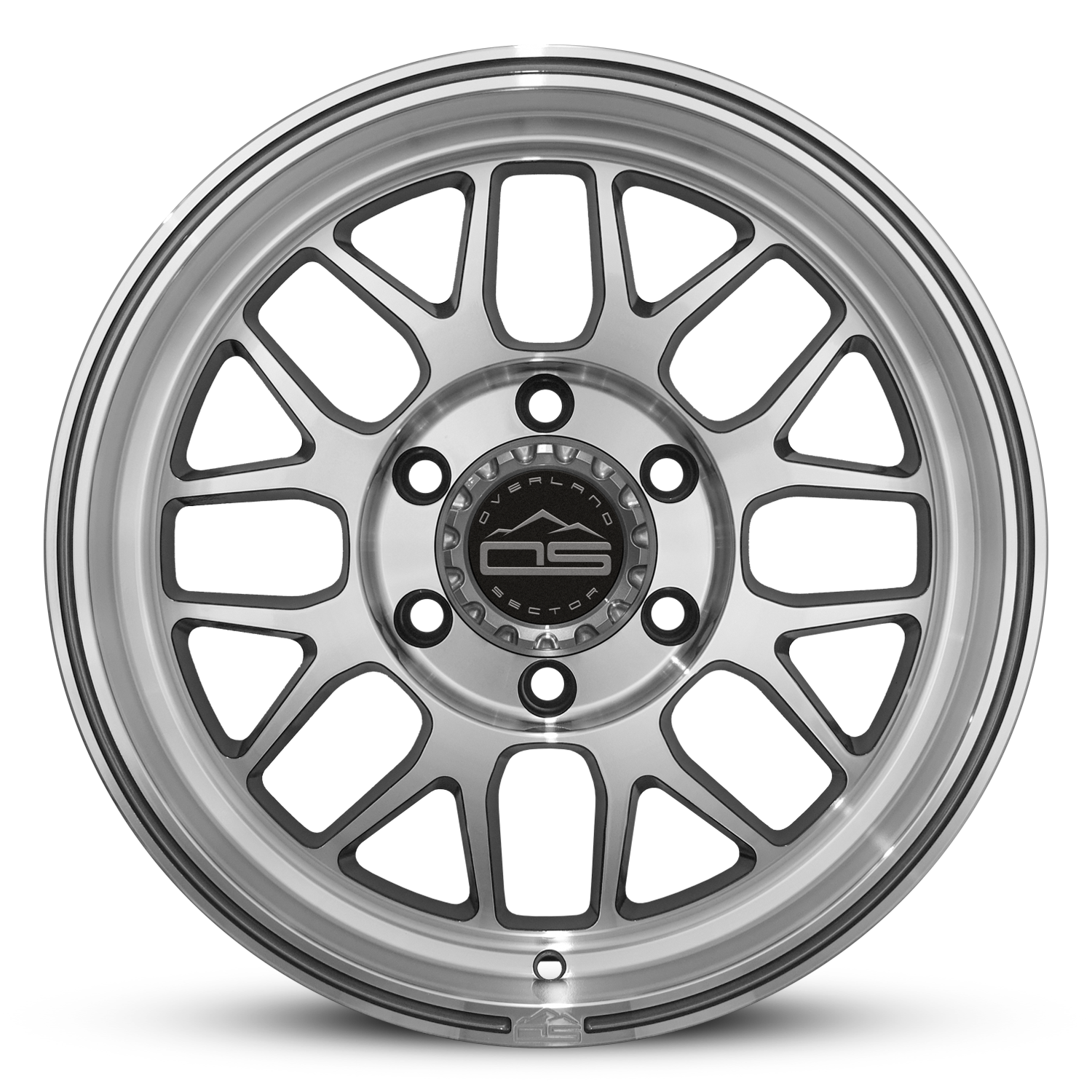 Overland Sector Hyperdrive Flow Formed 17x8.5 +25 6x139.7 106.1mm Gloss Gun Metal/Machined Face