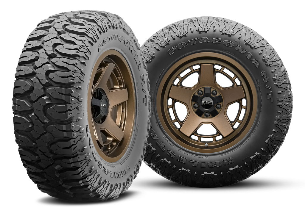 Overland Sector Wheel & Tire Assembly ( 1pc ) 17x9.0 Atlas Satin Bronze with Milestar Patagonia M/T Tire
