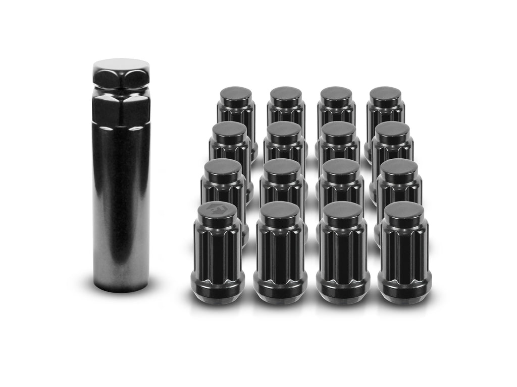 Perfectly Tight 16pc Wheel Installation Lug Nut Kit for Golf Carts in Black ½-20 & 12x1.25