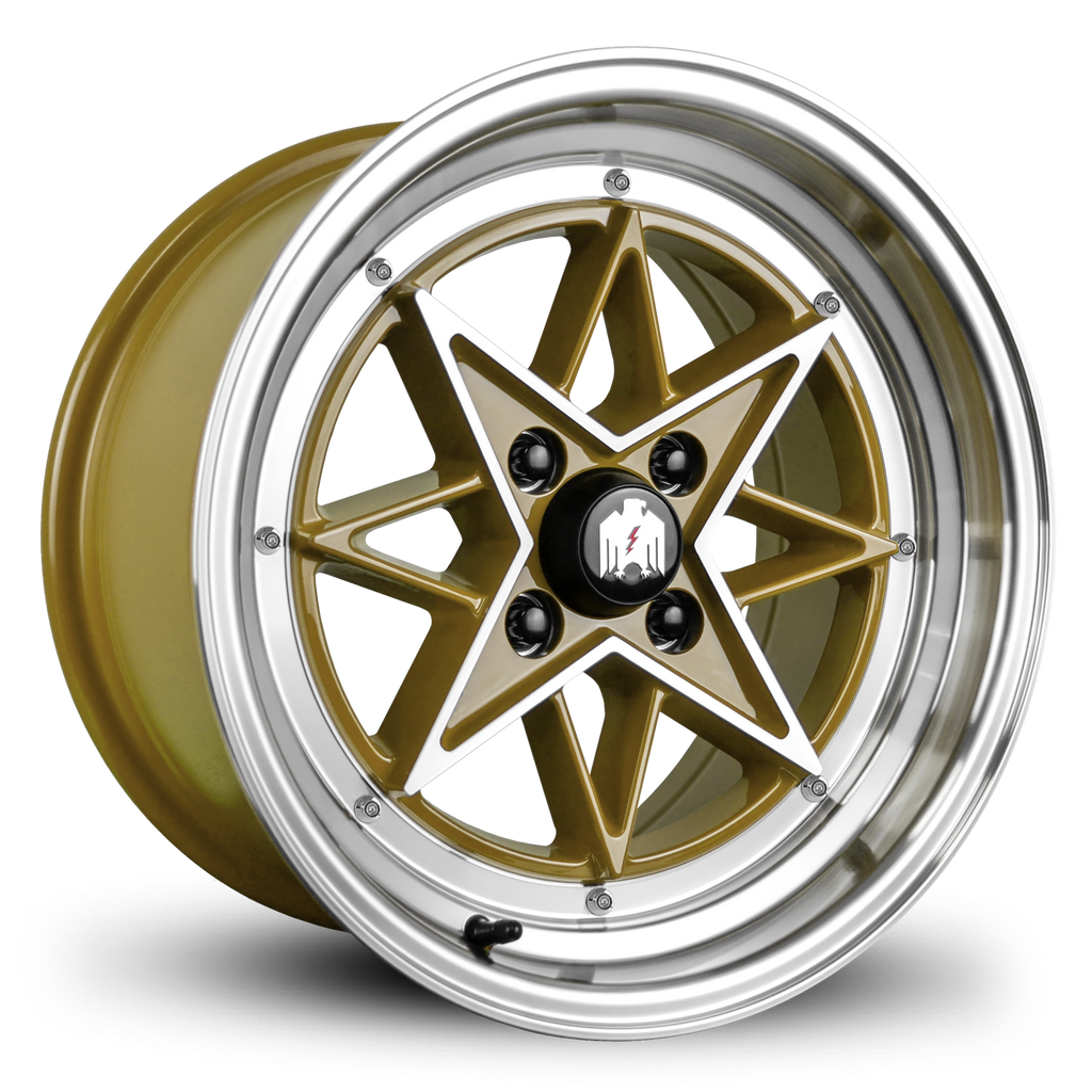 Vintage Rader Rims Klassik Rader RS-L 15x8 +25 4x100mm Gloss Gold/Machined Face&Lip – HPD ...