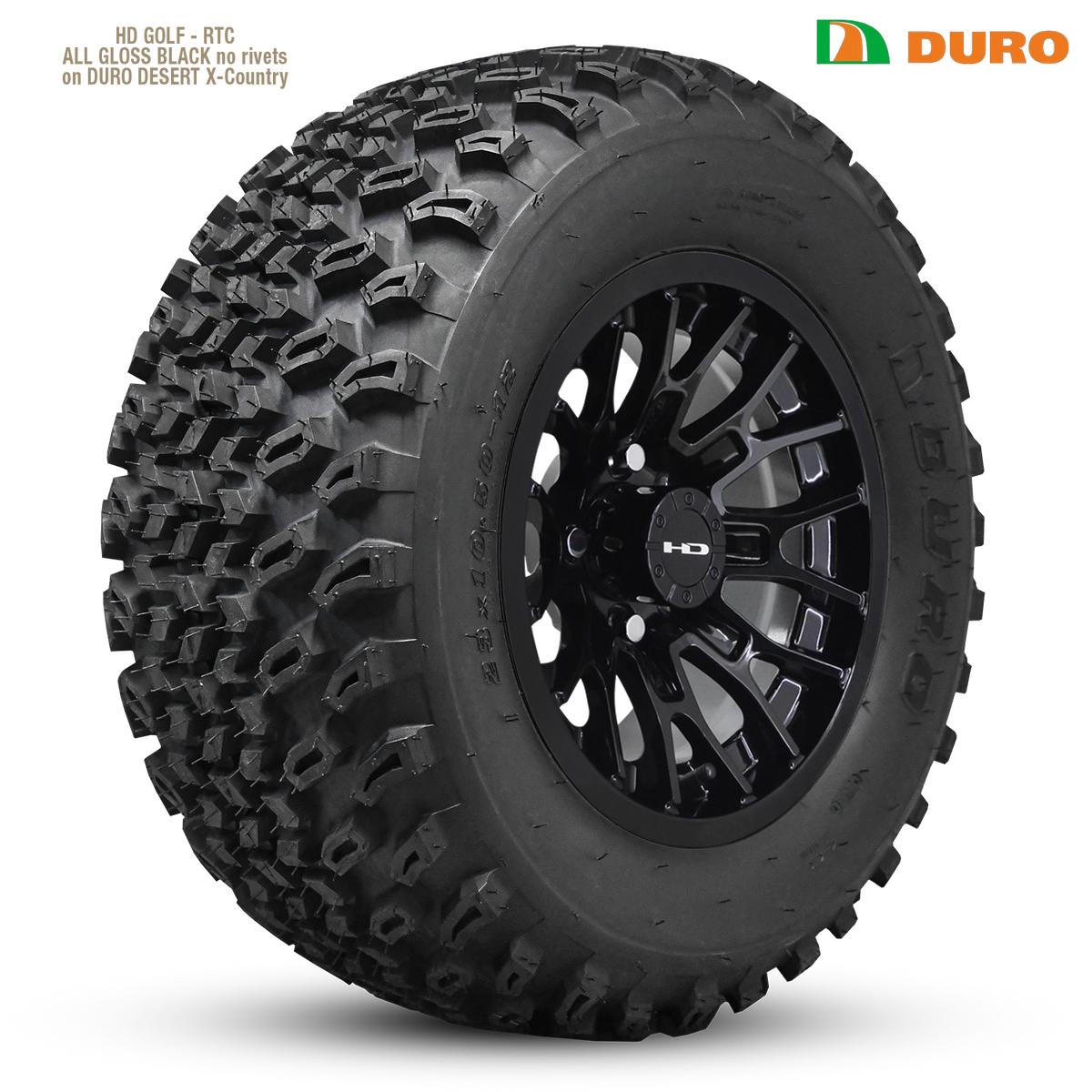 HD Golf RTC 14x7 -14 4x101.6mm 68.2mm Gloss Black