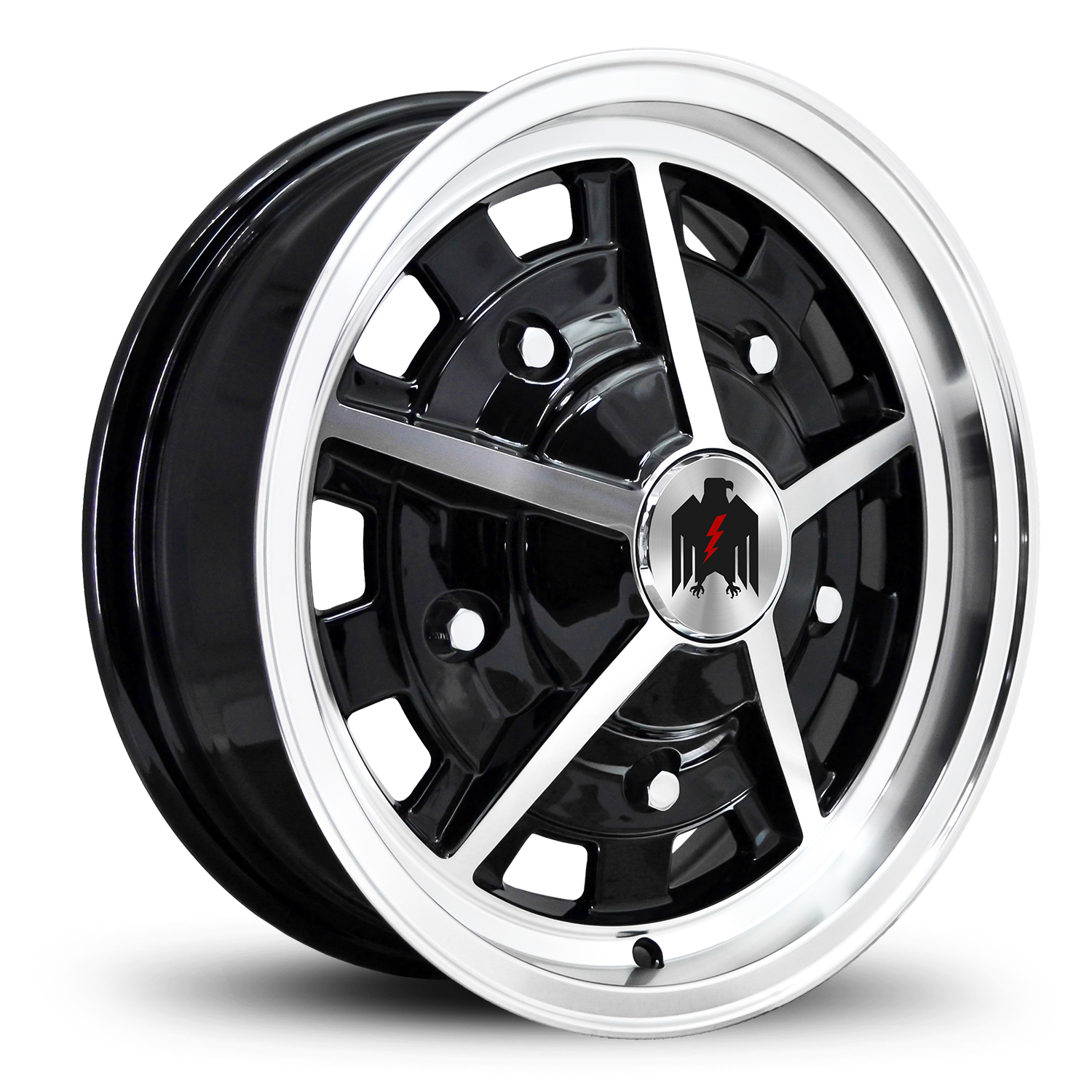 Klassik Rader Rally 15x6.5 +14 5x205mm Gloss Black/Machined Face&Lip