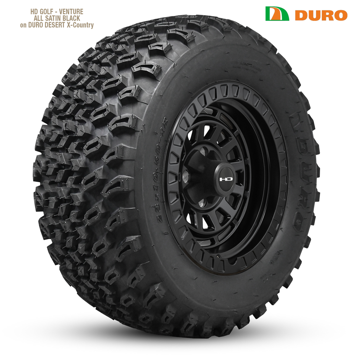 HD Golf Venture 14x7 -14 4x101.6mm 68.2mm Satin Black