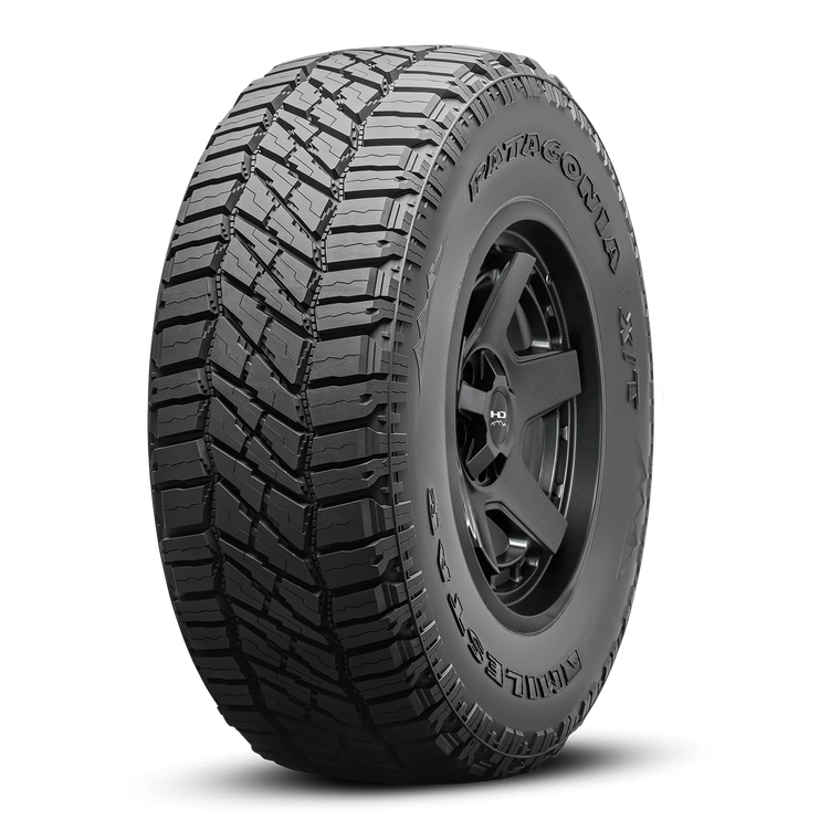 Overland Sector Wheel & Tire Assembly ( 1pc ) 17x9.0 Atlas Satin Black with Milestar Patagonia X/T Tire