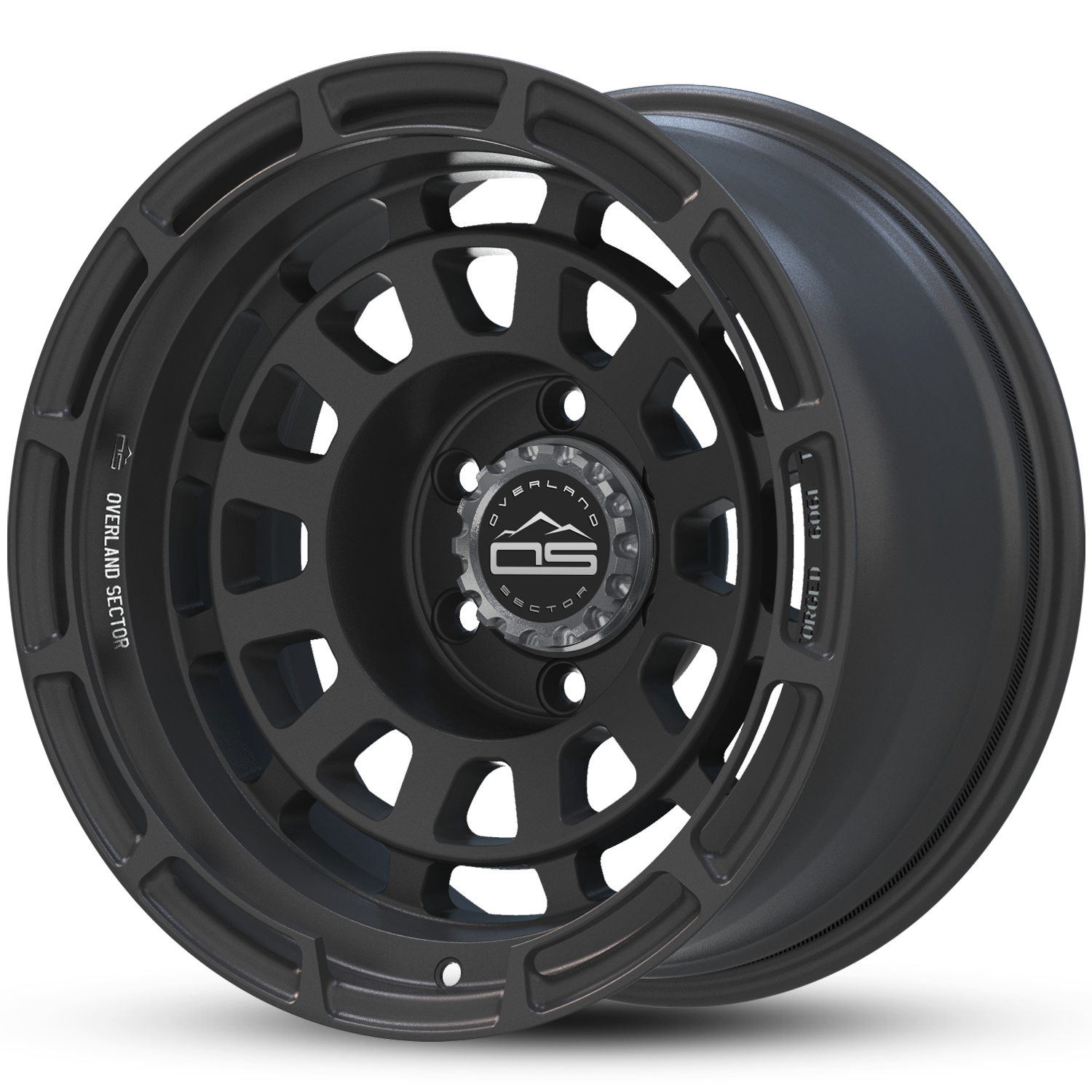 Overland Sector Badlander Forged 17x9 +0 6x135/6x139.7mm 106.1mm All Satin Black