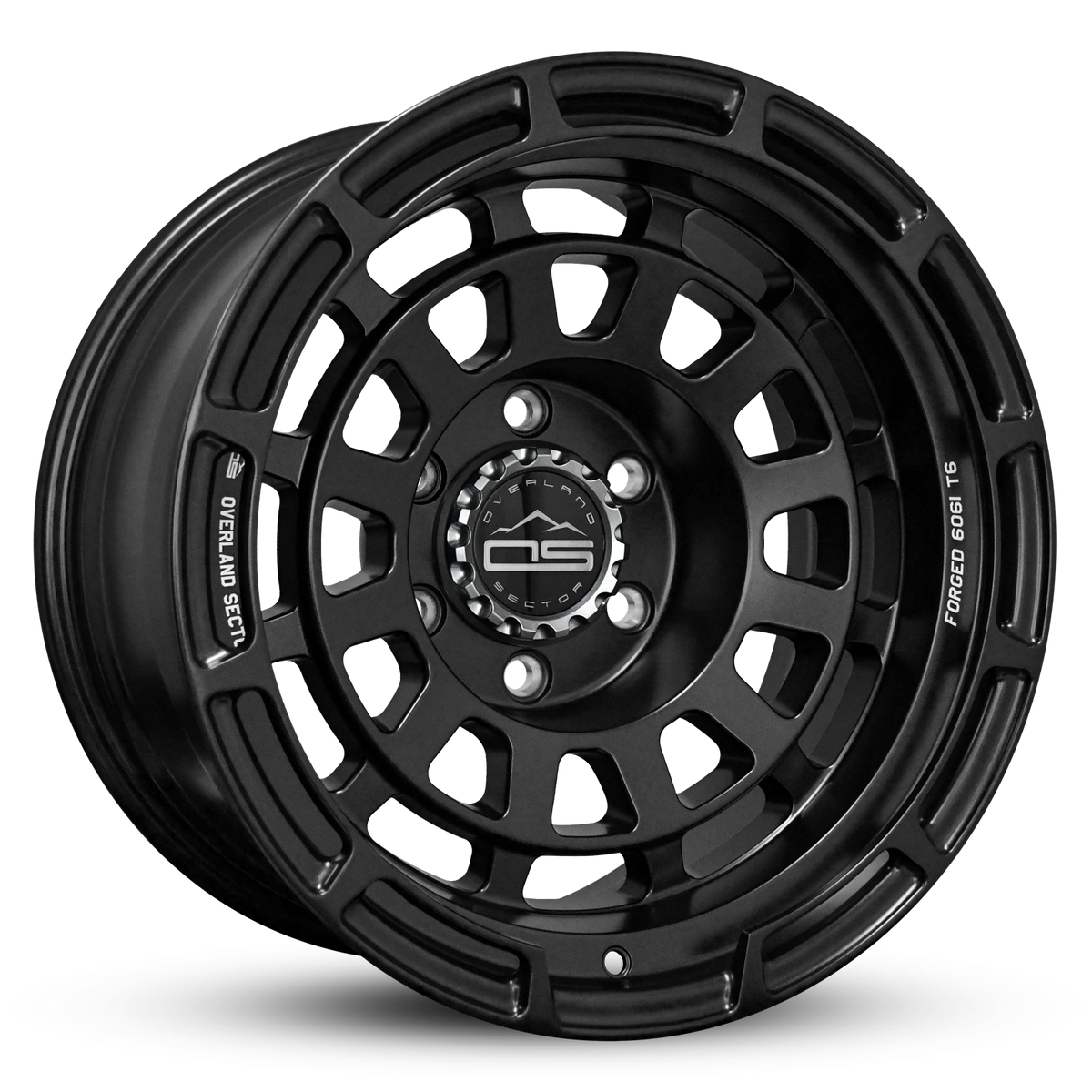 Overland Sector Badlander Forged 17x9 -35 6x139.7mm 106.1mm All Satin Black