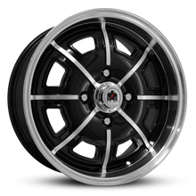 Load image into Gallery viewer, Klassik Rader Pedrini 17x7 +40 4x130mm Gloss Black/Machined Spokes&amp;Lip