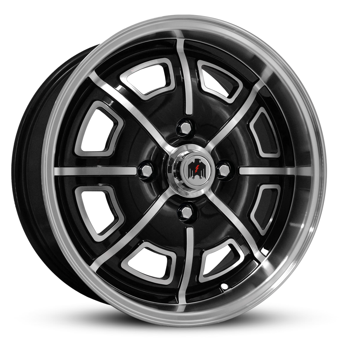 Vintage Rader Rims Klassik Rader Pedrini 17x7 +40 4x130mm Gloss Black/Full Machined