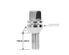 Load image into Gallery viewer, Perfectly Tight Adjustable 17mm Hex Lug Bolt Tapered Seat 12x1.5 x 26mm - Chrome Steel - Set of 20