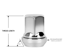 Load image into Gallery viewer, Perfectly Tight Adjustable 19mm Hex Lug Nut Tapered Seat 12x1.5 x 32mm - Chrome Steel - Set of 20