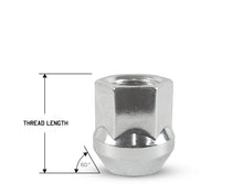 Load image into Gallery viewer, Perfectly Tight 3/4&quot; Hex Open Lug Nut Tapered Bulged Seat 14x1.5 x 25mm - Chrome Steel - Set of 20