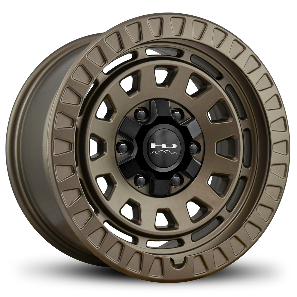 HD Off-Road Overland Sector Adventure Outdoor Life Style Wheel Rims for Ford F-150 Raptor, Toyota 4-Runner, Tacoma, FJ Cruiser, Lexus GX in 17x9.0 Inch All Satin Bronze 6x135 & 6x139.7