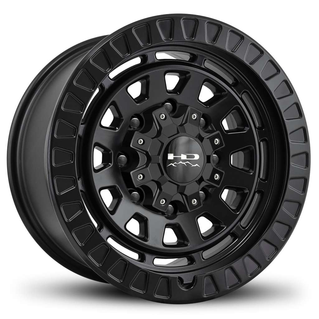 HD Off-Road Overland Sector VENTURE 17x9.0 8x165, 8x170, 8x180 in All Satin Black