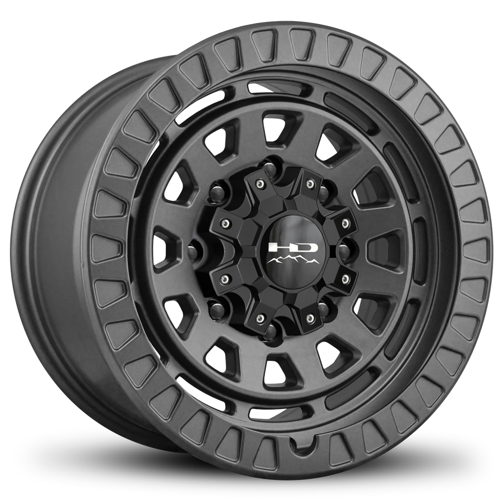 HD Off-Road Overland Sector VENTURE 17x9.0 8x165, 8x170, 8x180 in All Satin Black