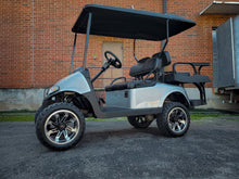 Load image into Gallery viewer, Shop the HD Golf Wheels SAW Gloss Black Machined Face &amp; Lip online today for your Club Car, Cushman, EZGO, ICON EV, Garia, Massimo, Polaris, or Yamaha Golf Cart.