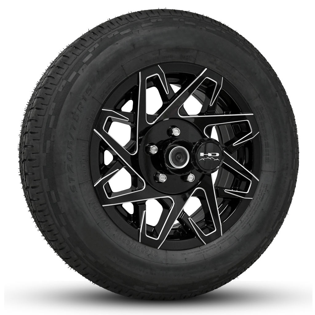 HD Trailer Serviceable Trailer Wheel Rim Center Hub Cap with Removable End for Easy Access to Service Axle Bearing Buddy without having to remove the wheel. 