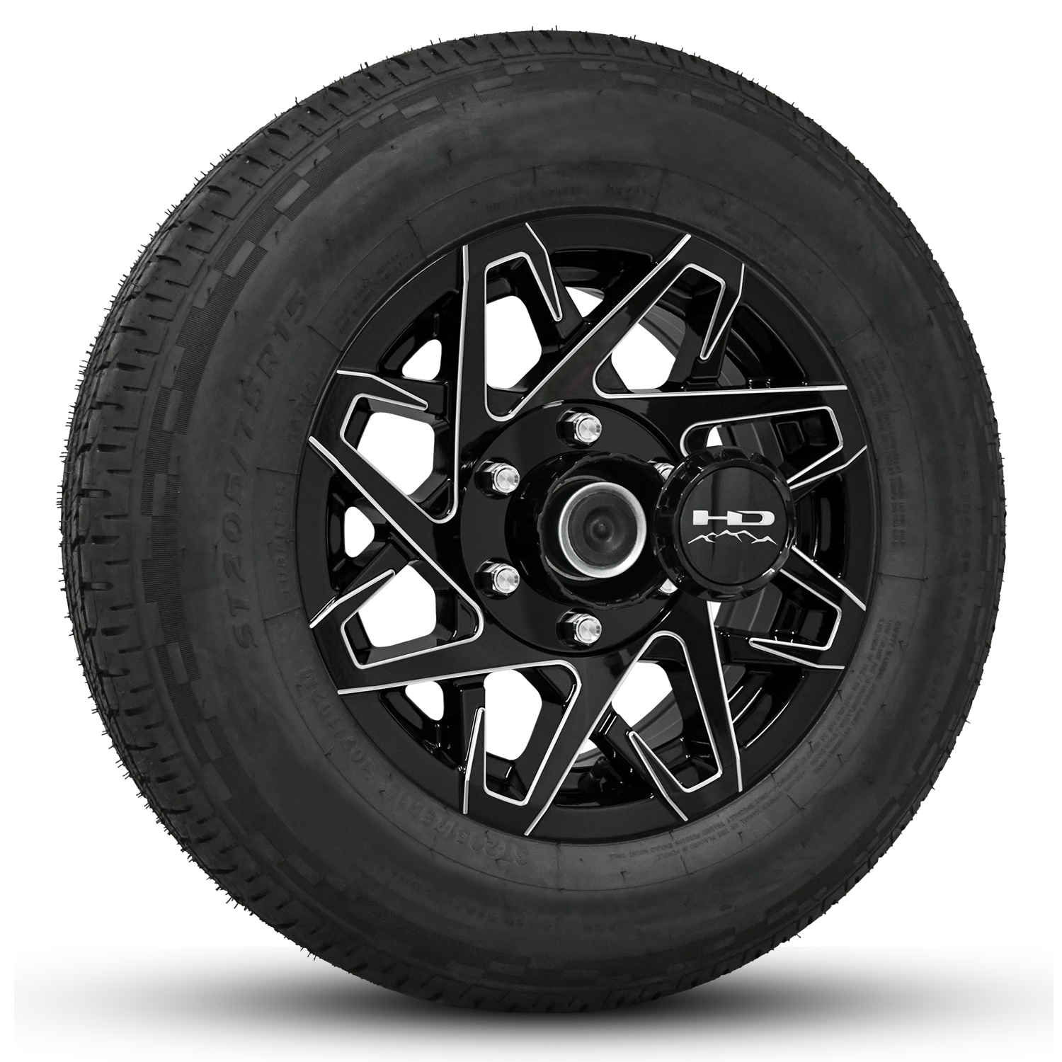 HD Trailer Serviceable Trailer Wheel Rim Center Hub Cap with Removable End for Easy Access to Service Axle Bearing Buddy without having to remove the wheel.
