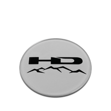 Load image into Gallery viewer, Shop Replacement 60mm Logos for HD Off-Road V1 Center Caps in Chrome