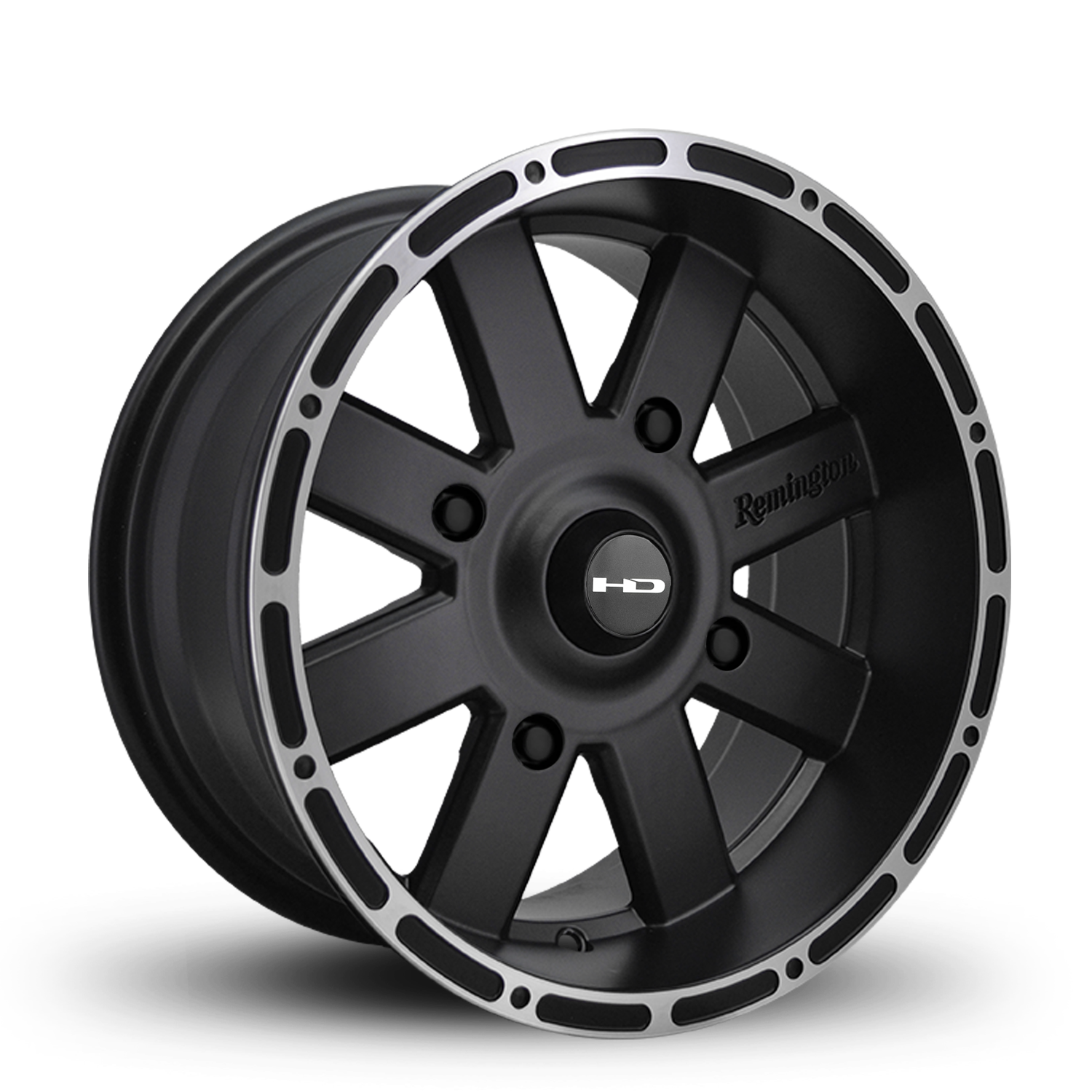 HD Off-Road Wheels 8-Point ATV/UTV | Satin Black w Machined Lip Edge