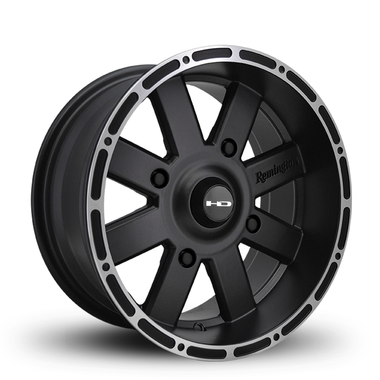 HD Off-Road Wheels 8-Point ATV/UTV | Satin Black w Machined Lip Edge